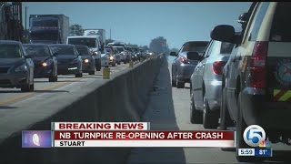 Crashes close Fla. Turnpike