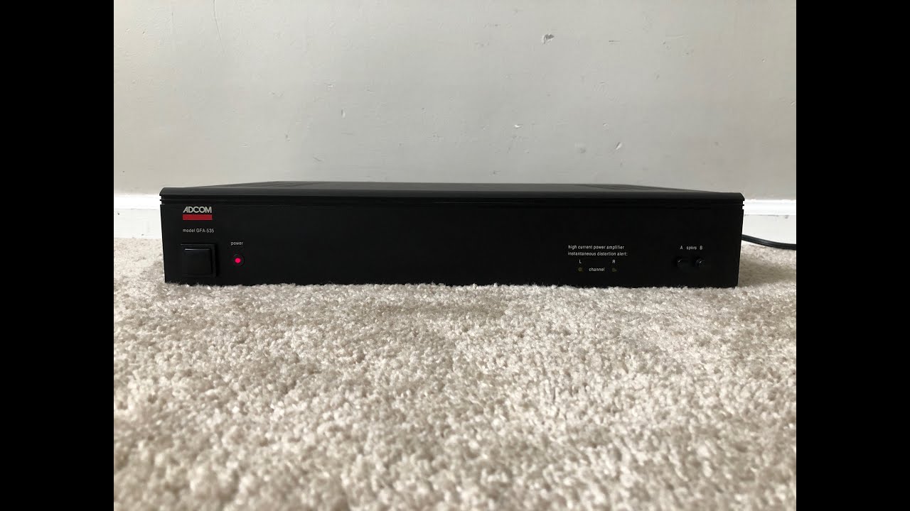 Adcom GFA-535 Home Stereo Audio Power Amplifier - YouTube