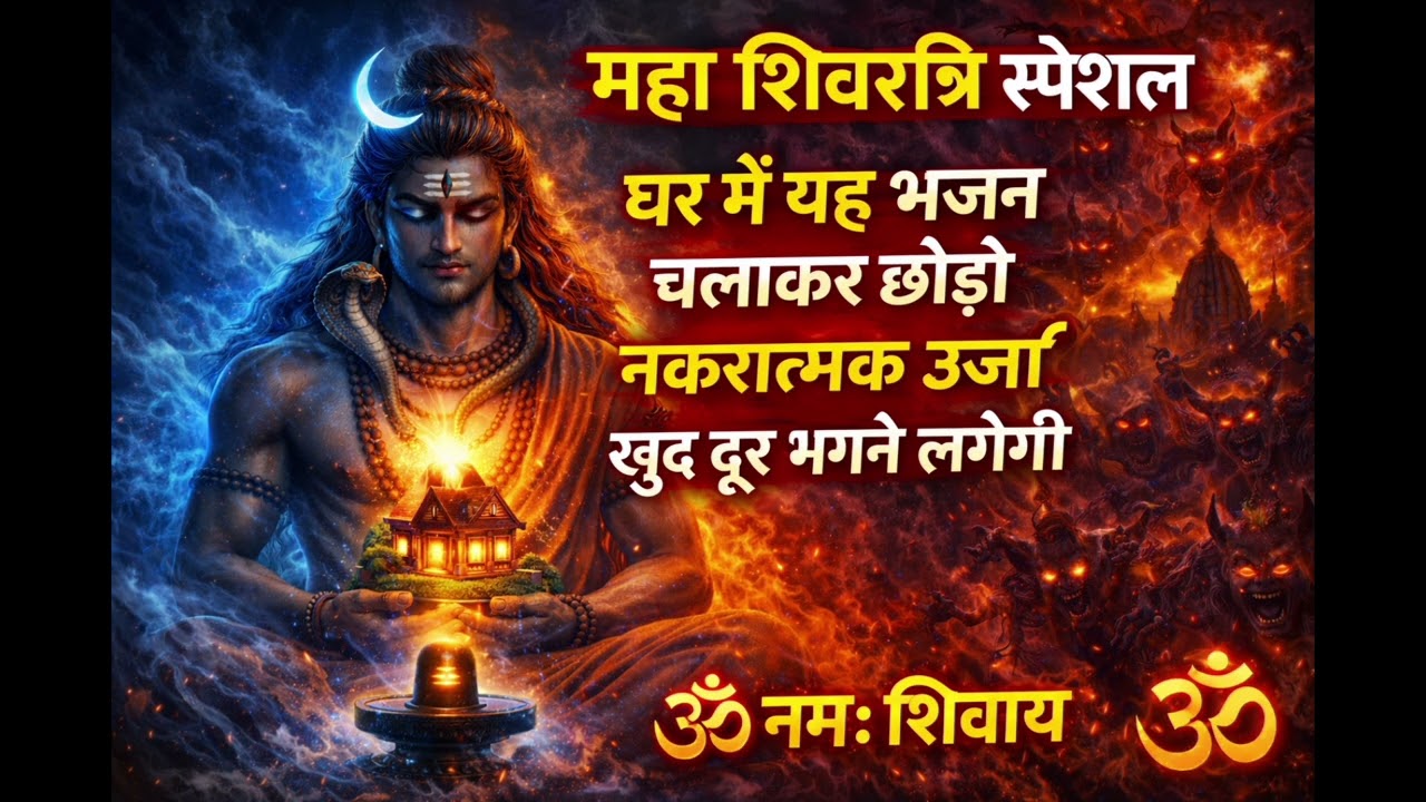 महाशिवरात्रि स्पेशल 🔱 यह शिव स्तुति चलाते ही घर से नकारात्मक ऊर्जा खत्म | Om Namah Shivaya Mahamantr