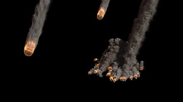 Meteor Fall | Fume FX | Dynamics #fumefx #dynamics #3dsmax