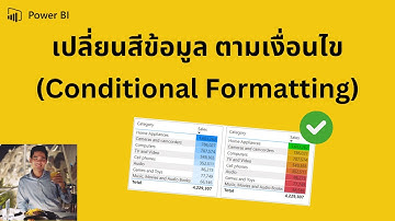 Power BI Tips Ep.30: เปลี่ยนสีข้อมูลตามเงื่อนไข (Conditional Formatting)