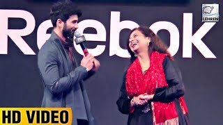 Shahid Kapoor's CUTE Moment With MOM Neelima Azeem | LehrenTV