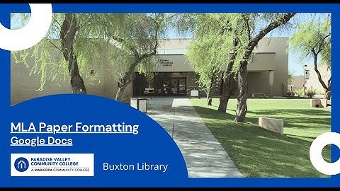 MLA Paper Formatting in Google Docs 2025