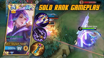 HANABI SOLO RANK GAMEPLAY || HANABI TOP 1 GLOBAL BUILD (You Must Try)🔥 ~MLBB