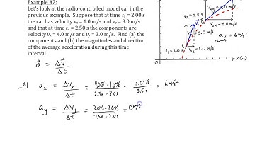 Chapter 3, Example #2 (Model car moving at constant acceleration)