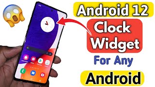 How To Install Android 12 Clock Widgets In Any Android |  💥 Android 12 Clock Widget screenshot 5