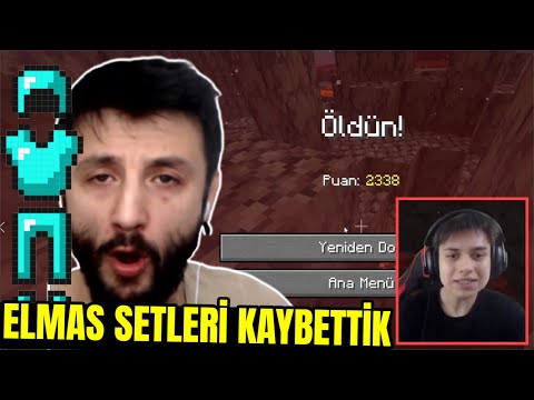 NETHERDA KAOS💥 ELMAS SETLER GİTTİ😩 EKİPLE MİNECRAFT 11.Bölüm