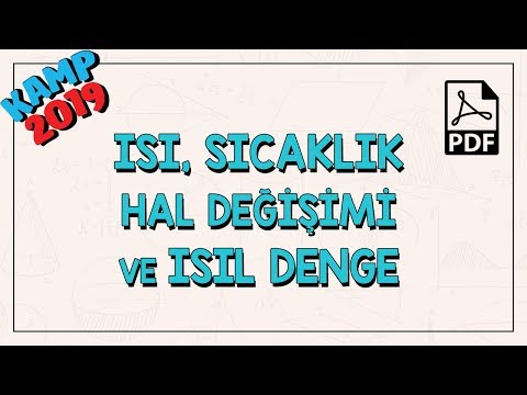 Isı, Sıcaklık, Hal Değişimi ve Isıl Denge