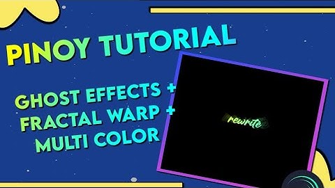 How To Ghost Effect + Fractal Warp + Multicolor Text Effect For Clean Edit | Alight Motion Tutorial
