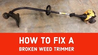 Easy How to Fix a Broken Weed Wacker String Trimmer Weed Eater