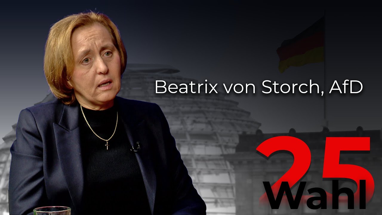 „WAHL25“ – Die Kandidaten im Gespräch: Beatrix von Storch - YouTube