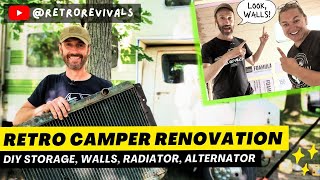 DIY Custom RV Storage & Can We Tame HotHead Harvey? (1976 Dodge RV)! Vintage Camper Renovation