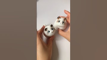 How to Make a Cat using Clay #shorts