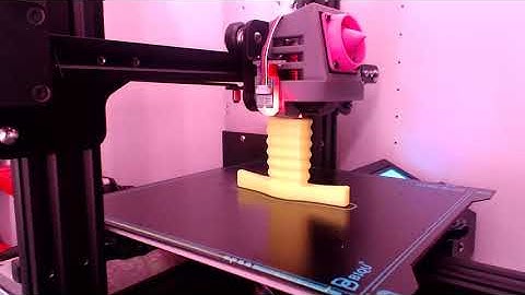 Collapsing Dagger (ANYCUBIC Fluro Yellow PLA) Timelapse