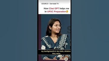 AlR 2 Harshita Goyal UPSC 2024 Topper| Chat GPT for UPSC Full Video by Sansad TV #studybooster4u