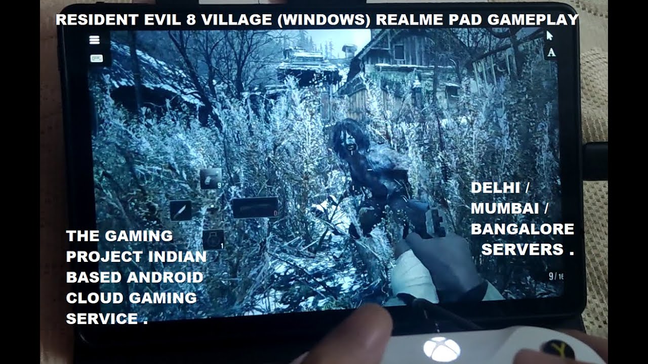 Realme Pad Resident Evil 8 Village (Windows) Gameplay The Gaming Project India Android Cloud Gaming