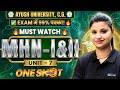 MHN Unit 7 One Shot | Mental Health Nursing I & II | Ayush University C.G. | Sankalp Free Batch 🚀