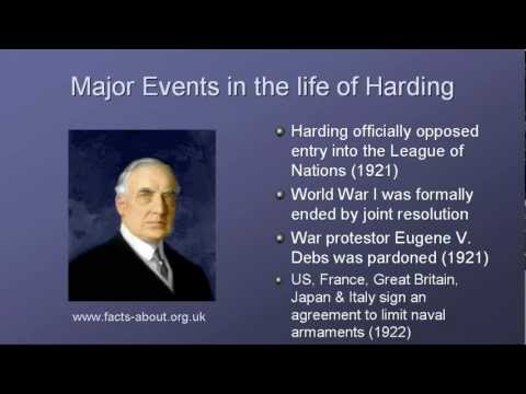 President Warren Harding Biography