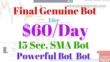 Binary.com Bot - 15 Sec. SMA Binary Bot | Final Genuine And Powerful Bot