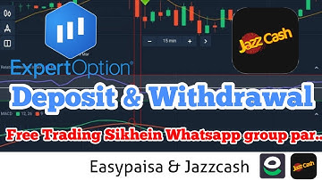 Expert Option deposit Withdrawal with Easypaisa Jazzcash | Expert Option free signals group |