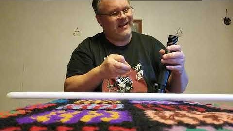 Unboxing my Sabertrio RTS weathered FX Arclyte saber.