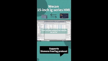 Wecon 15inch ig series HMI supports Siemens FreeTag protocol👍