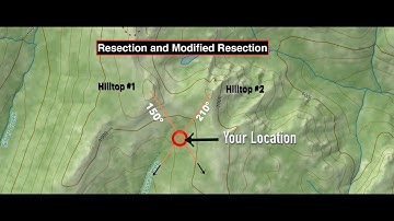 Using Resection or Modified Resection to find yourself on a Map.