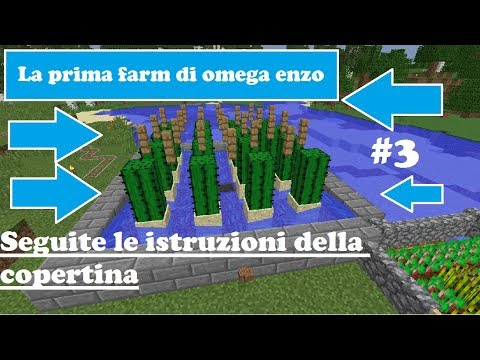 [TUTORIAL] come fare una farm di cactus automatica!!MINECRAFT SERIE#3