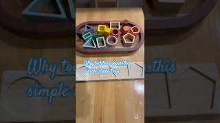 Montessori-inspire shape work for little hands 🤍Early math made simple