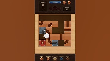 Roll the Ball slide puzzle Moving C Pack Level 27 Solution