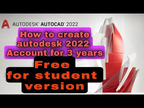 || how to create autodesk account 2022 for 3 years free liscence ||#civilTech, #autodeskliscence,