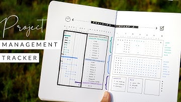 BULLET JOURNAL PROJECT MANAGEMENT AND TRACKER | + Free High Resolution Image
