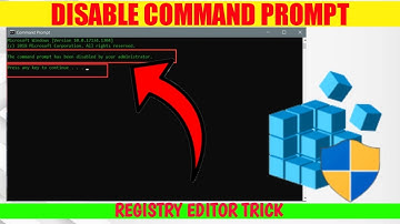 How to disable Command Prompt. || Registry Editor Trick.😎😎
