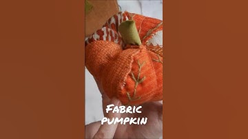 🎃 DIY Slow Stitched Scrap Fabric Pumpkin Tutorial (Hand Embroidery!) 🧵