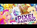 Pixel Painting: Dollightful 2018 Banner Art SO MANY CHARACTERS