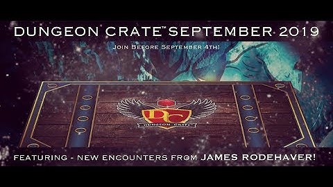 💀 Dungeon Crate 💀 September 2019 Unboxing!