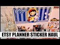 ETSY STICKER HAUL! Cute Planner Stickers for my Erin Condren Planner | Sept 2017