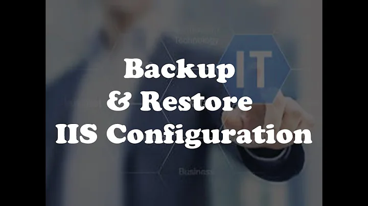 SOLVED: How to backup and restore IIS 8.0 Configuration in Windows Server 2012