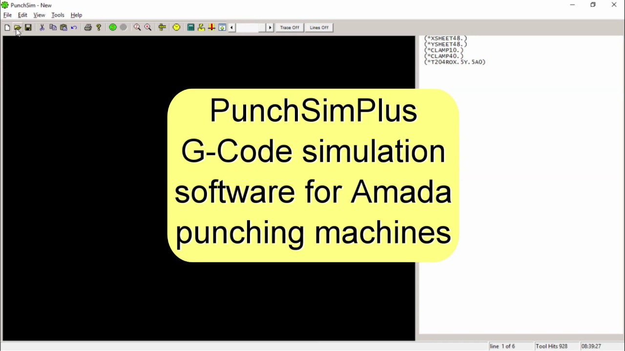 CNCsoft PunchSimPlus Punch G code Simulator For Amada Machines Highlights YouTube