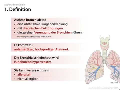 Video: Asthma Bronchial - Wörterbuch Der Medizinischen Begriffe