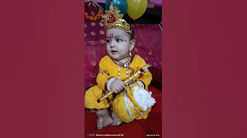 cute Krishna | makhan chor nand Kishore #janmashtami  #viral # shorts