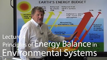 Lecture 4-Principles of Energy Balance in Environmental Systems