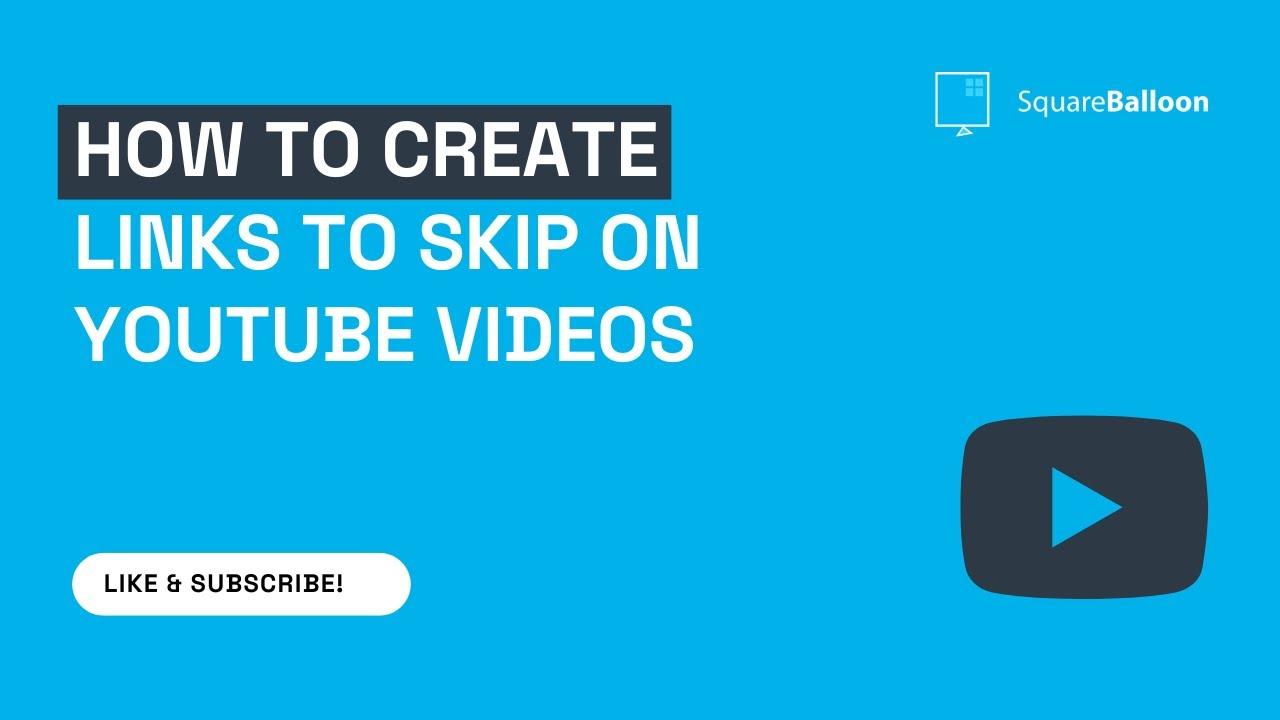 Youtube Videos Automatically Skip To The End How to create the links to skip on YouTube videos - YouTube