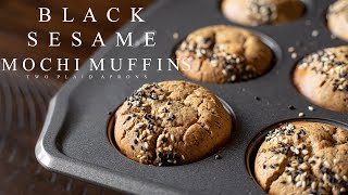 How To Make Black Sesame Mochi Muffins