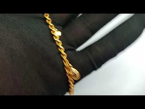 Golden Bracelet with Adjustable Double Heart for jGirls and Women