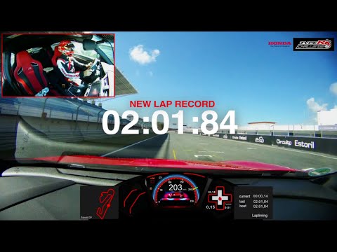 Honda Civic Type R achieves fastest lap record at Estoril - official onboard VBOX footage