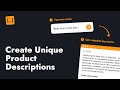 Ai Description Generator Free — Create Unique Product Descriptions