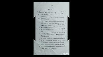 3rd semester question paper||fm University||Thermal physics||cc-VI#shorts #viral
