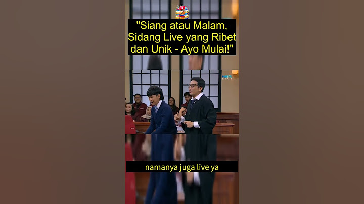 MAIN HAKIM SENDIRI - KOMENG : "Siang atau Malam, Sidang Live yang Ribet banget- Ayo Mulai!" #komeng