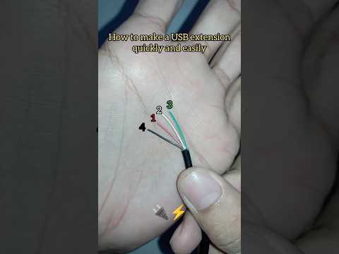How to make a USB extension quickly and easily#howtomake#extensions#usb